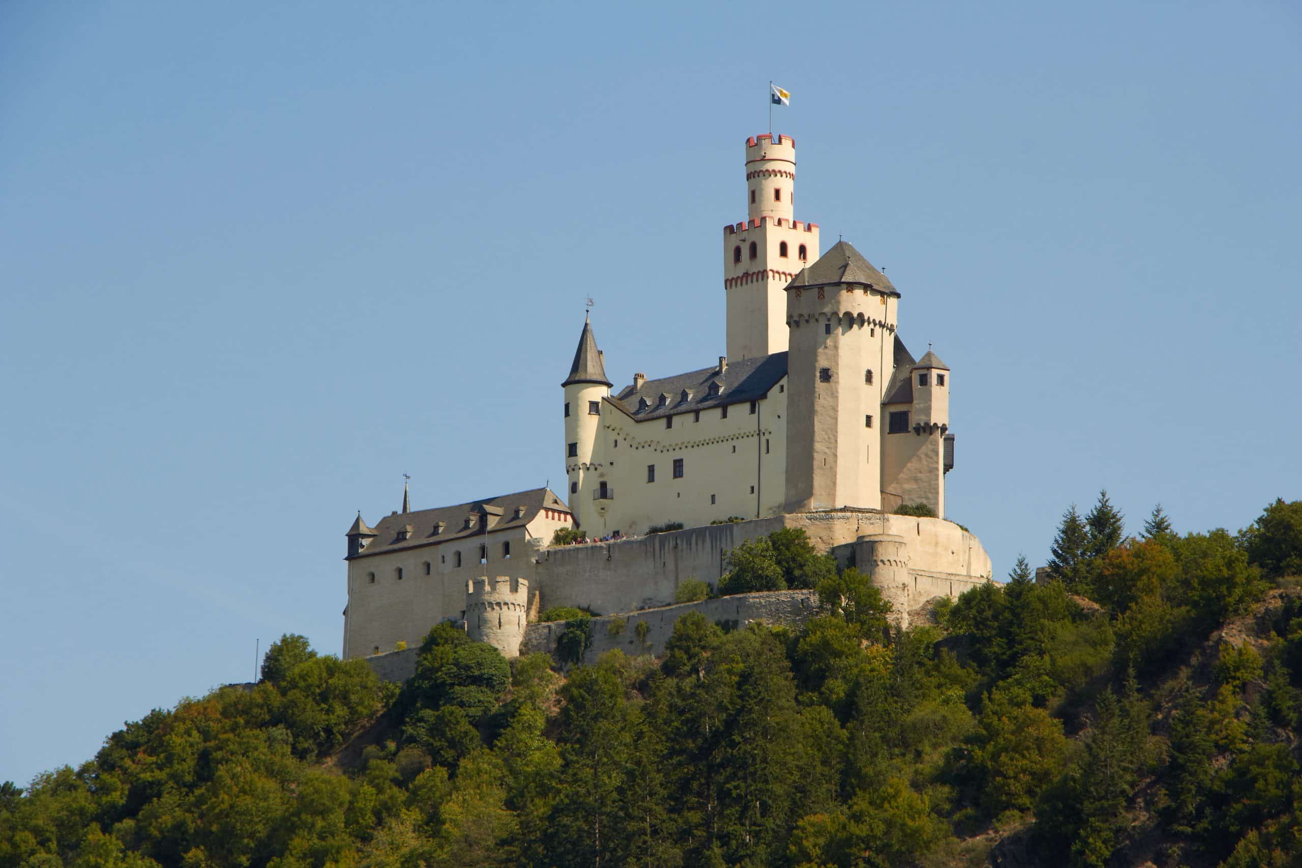 Castelo de Marksburg, fortaleza medieval autêntica no Vale do Reno