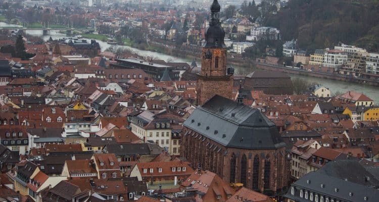 heidelberg na Alemanha vista de cima
