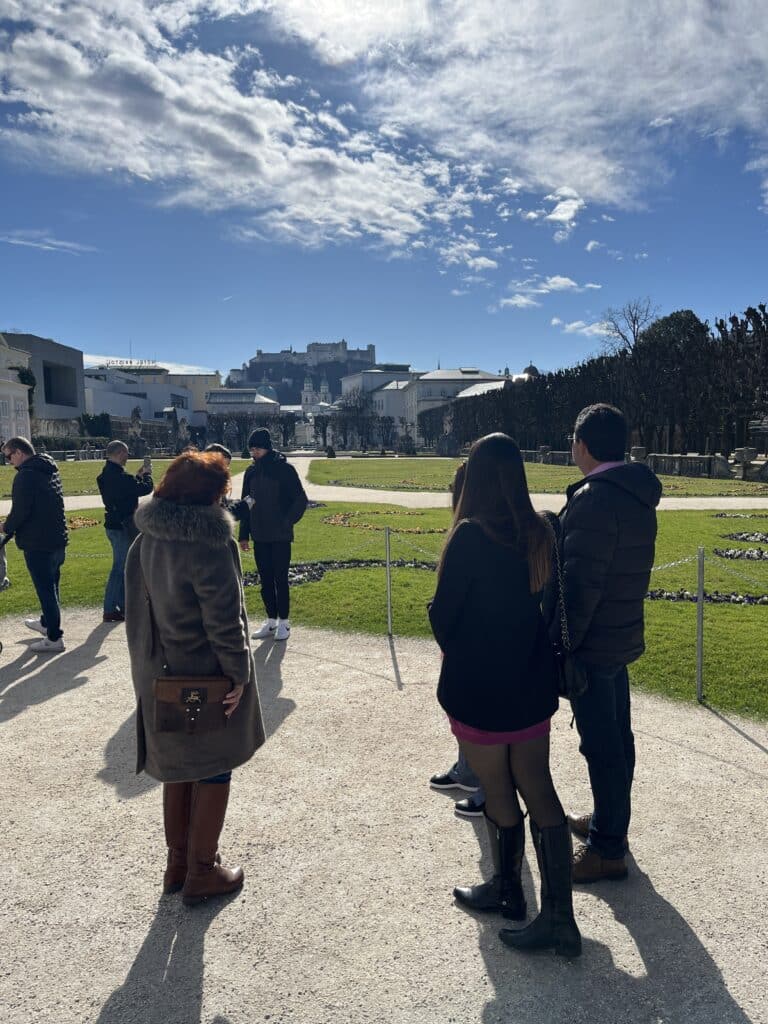 Guia em português na Áustria. Palácio e Jardim Mirabell em Salzburg