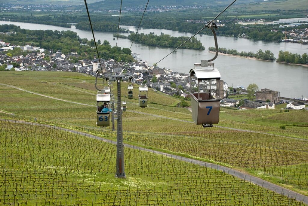 Rüdesheim am Rhein no Vale do Reno, Alemanha. Guia brasileiro na Alemanha