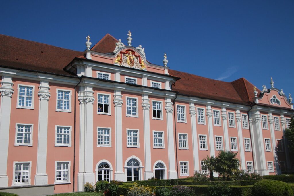 Neues Schloss em Meersburg na Alemanha no Lago de Constança. Guia brasileiro na Alemanha.