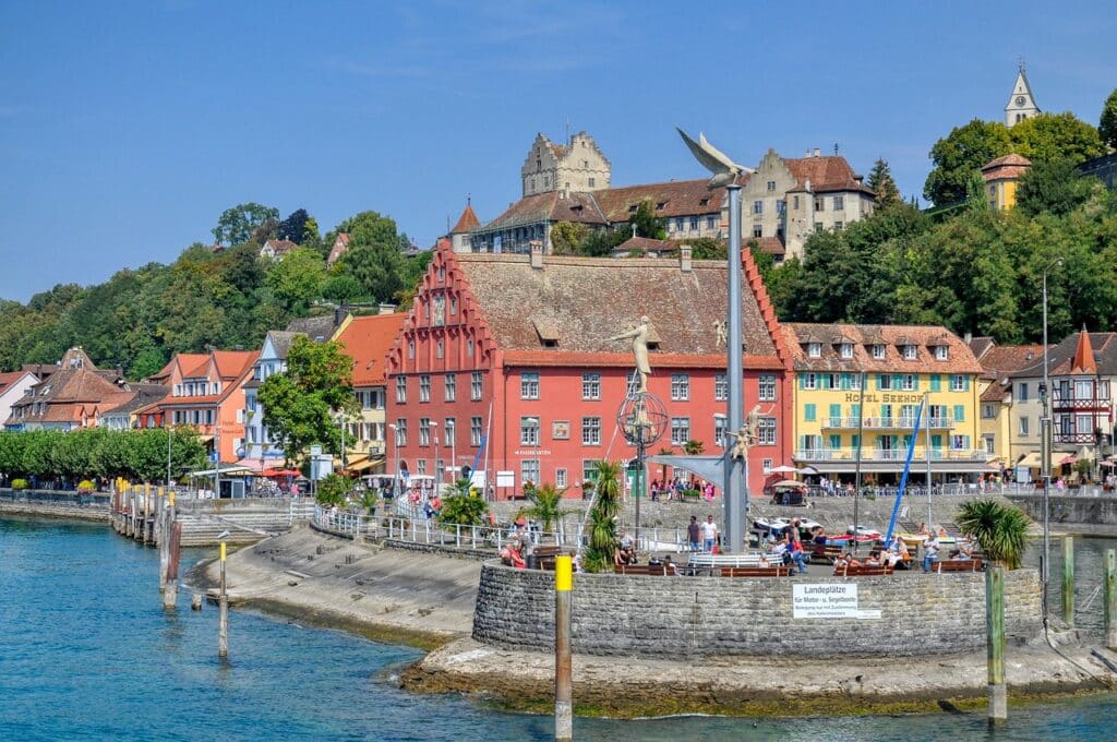 Meersburg na Alemanha, no Lago de Constança. Guia brasileiro na Alemanha.