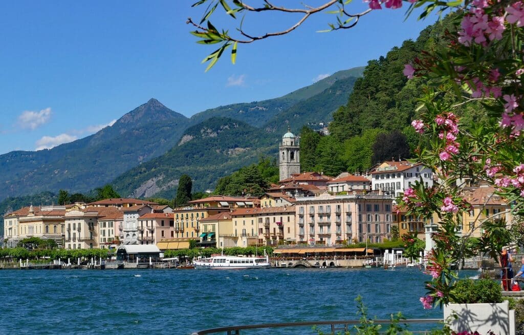 Viaje pela Alemanha, Suíça e Itália com guias brasileiros. Lago de Como na Itália, guias brasileiros na Itália