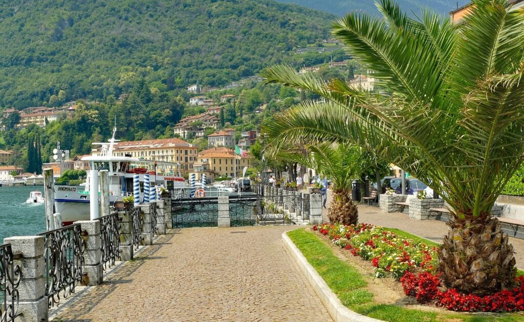 Viaje pela Alemanha, Suíça e Itália com guias brasileiros. Lago de Como na Itália, guias brasileiros na Itália