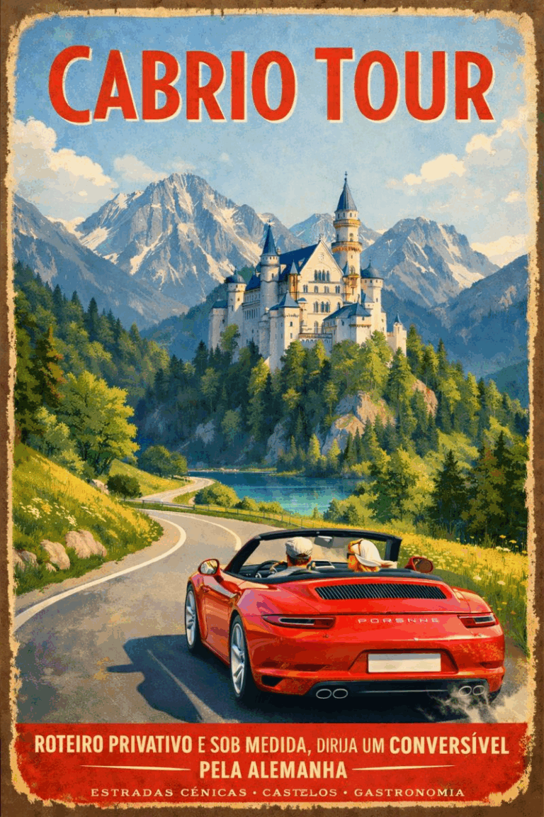 Viagem de conversível pela Alemanha, Austria e Suica