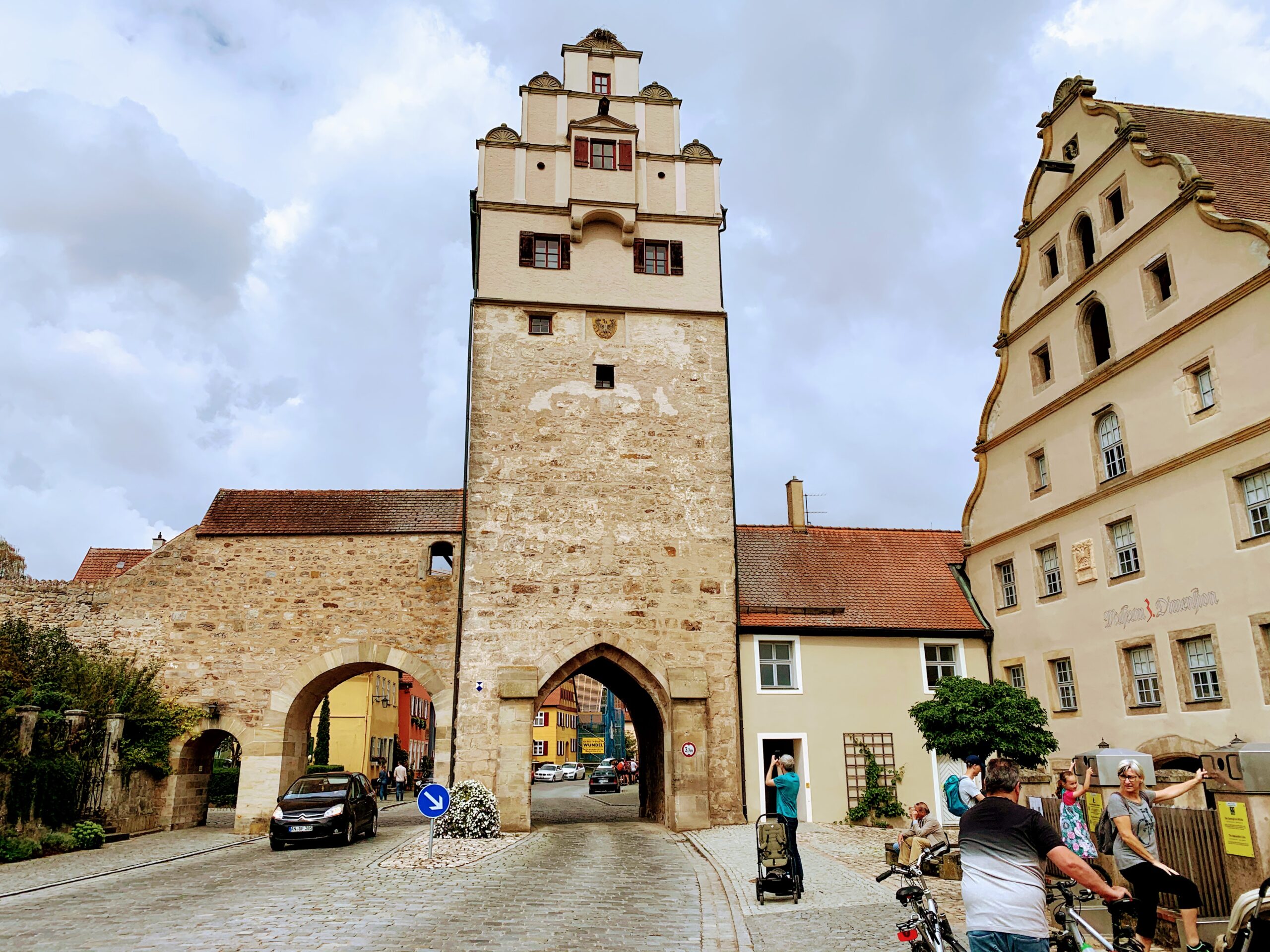 Entrada de Dinkelsbühl na Rota Rota Romântica - Viagem Alemanha