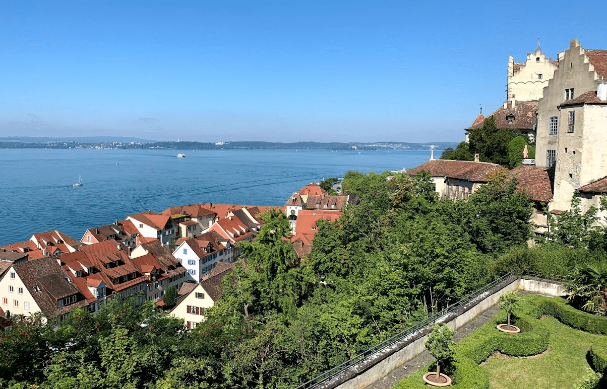 Meersburg na Alemanha. Guia brasileiro na Alemanha. Turismo na Alemanha. Chegada na Alemanha por Zurique.