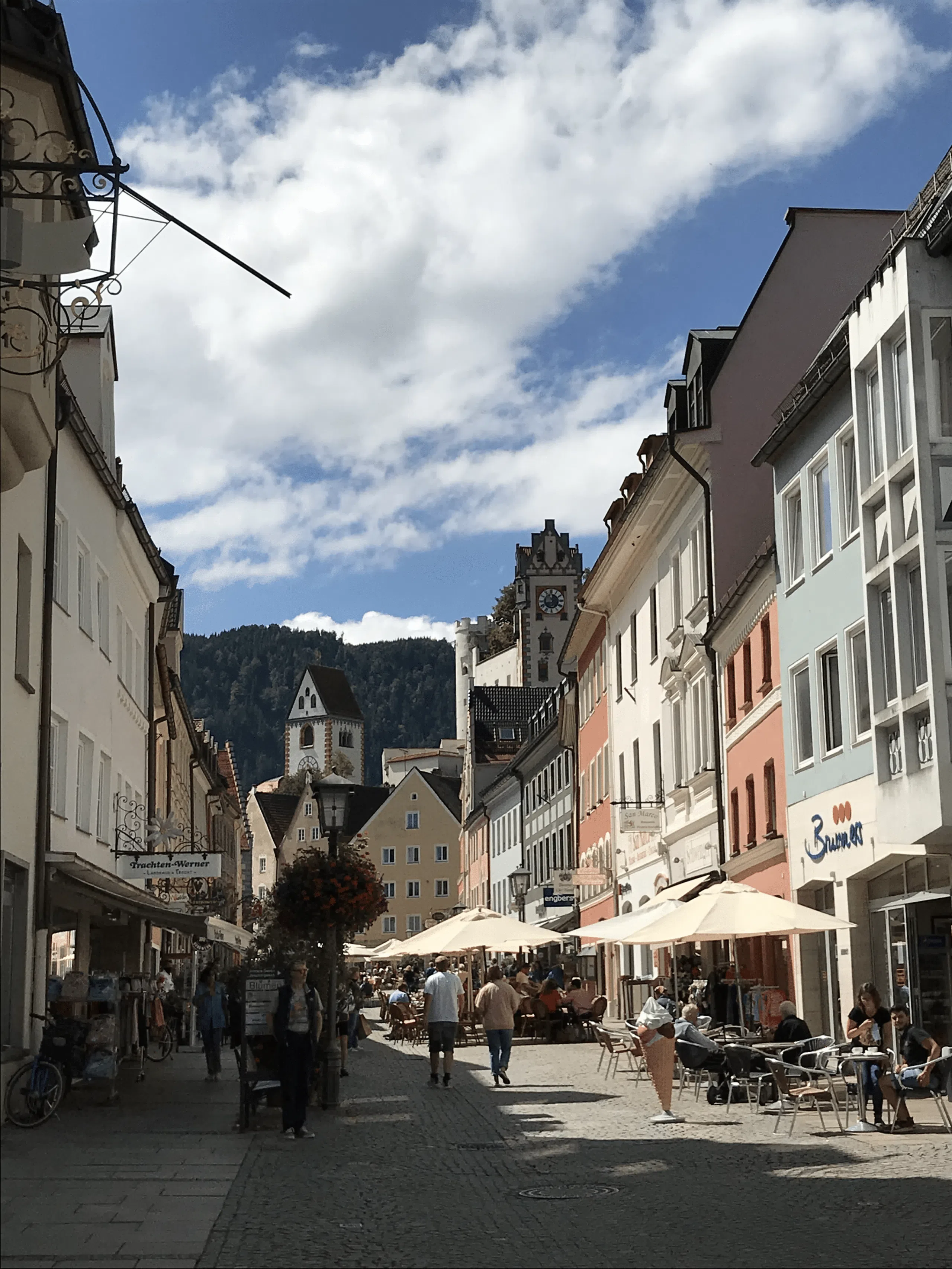 Füssen en Alemania. Guía brasileña en Alemania. Turismo en Alemania. Alpes en Alemania.