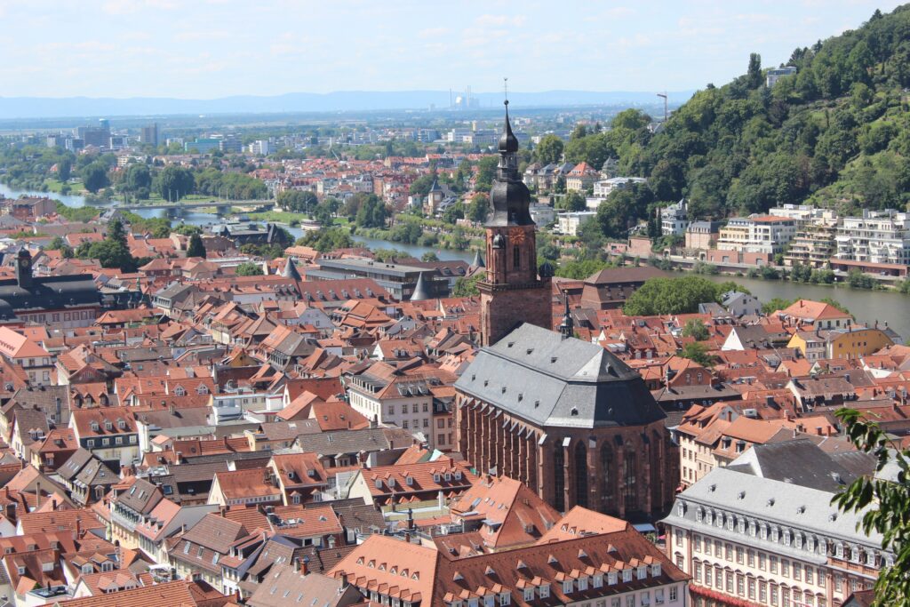 Vista da cidade de Heidelberg, na Alemanha