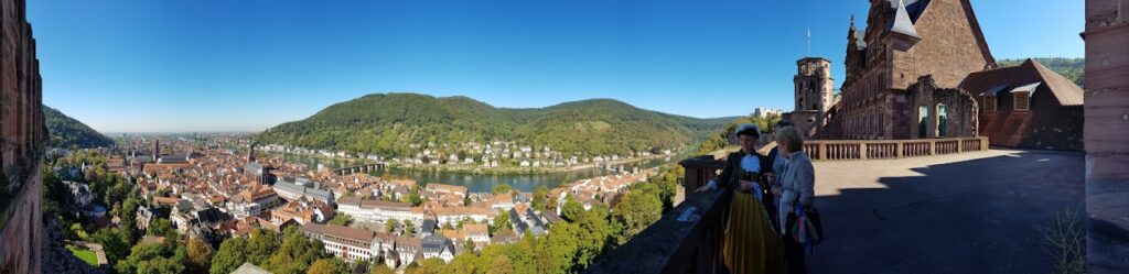 Vista de Heidelberg do alto, a partir do Königstuhl