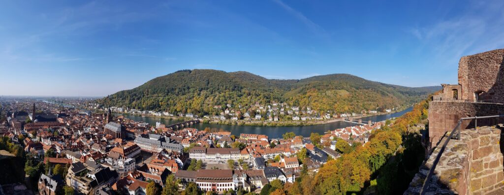Vista de Heidelberg a partir da Ponte Velha
