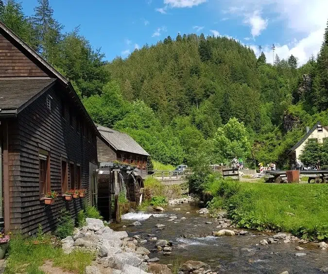 Vilarejo típico de casas enxaimel na Floresta Negra