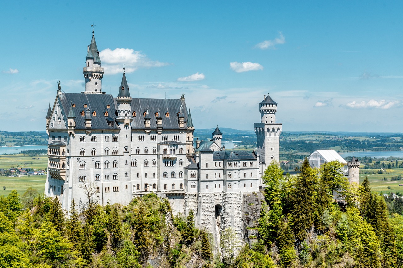 Neuschwanstein na Alemanha. Guia brasileiro na Alemanha. Turismo na Alemanha
