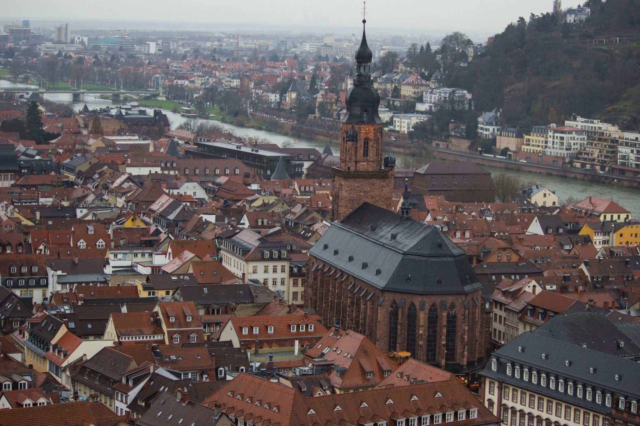heidelberg na Alemanha vista de cima