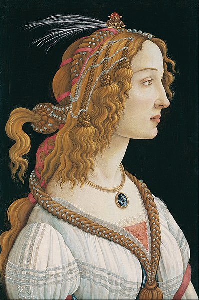 Retrato de uma jovem mulher, Sandro Botticelli em Frankfurt no Städel Museum na Alemanha. Guias brasileiros na Alemanha.