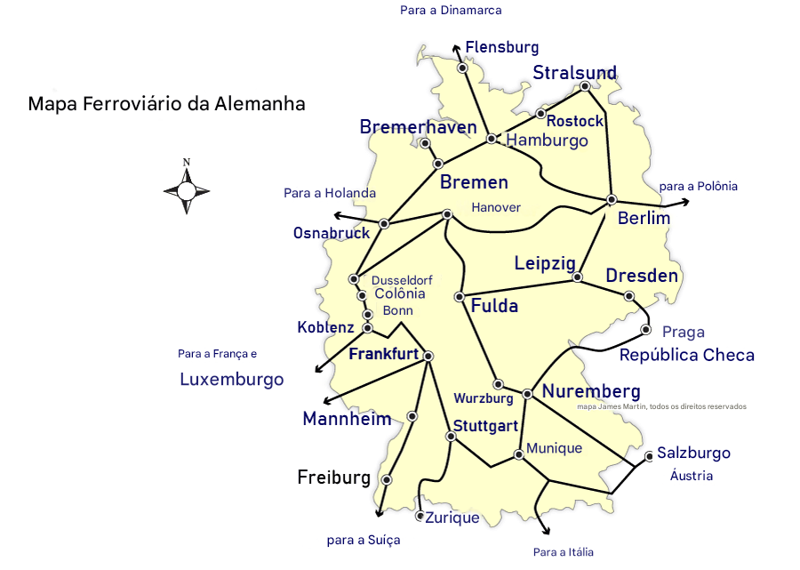 Rotas de Trem da Alemanha