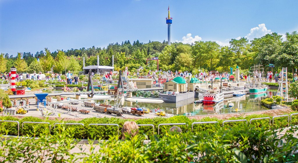 Vista da MINILAND no LEGOLAND Deutschland, em Günzburg, Baviera