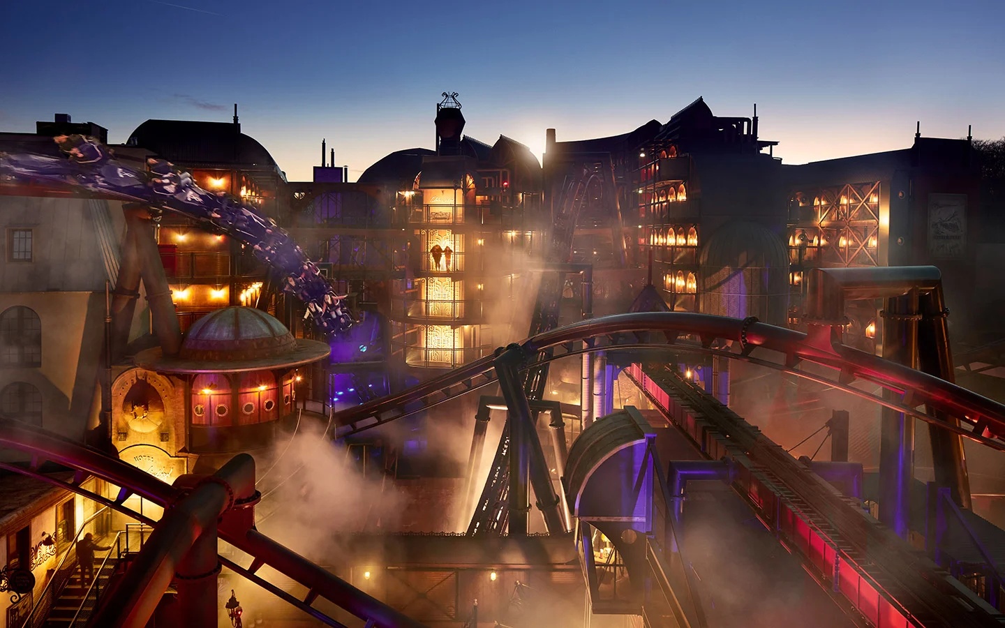 Atrações imersivas do Phantasialand em Brühl, perto de Colônia
