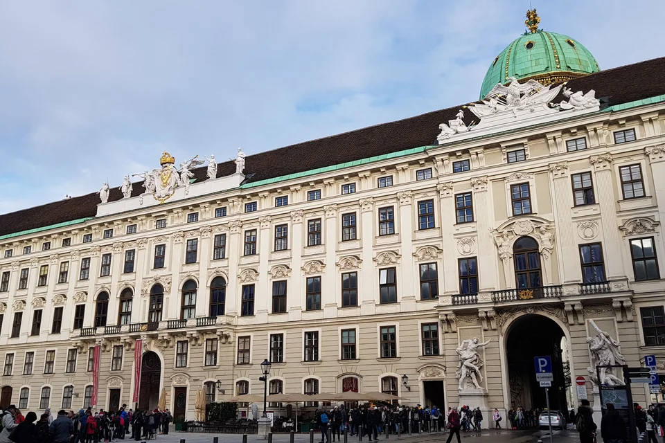 Fachada do Hofburg em Viena